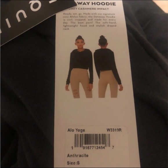 NWT ALO Yoga Cropped Hoodie - Picture 5 of 5